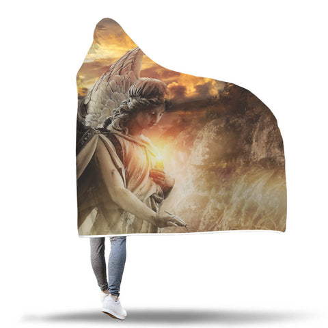 Image of "Humble Angel" Christian Hooded Blanket