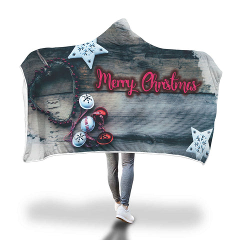 Image of "Nordic Joy" Christmas Hooded Blanket