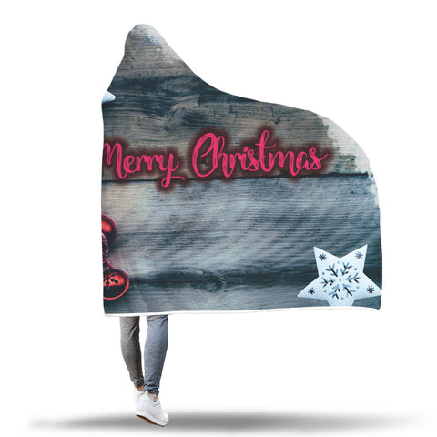 Image of "Nordic Joy" Christmas Hooded Blanket