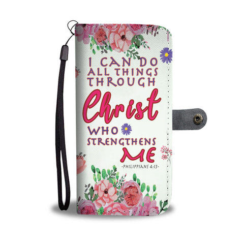 Image of "Strength of Spirit" Christian Wallet Phonecase