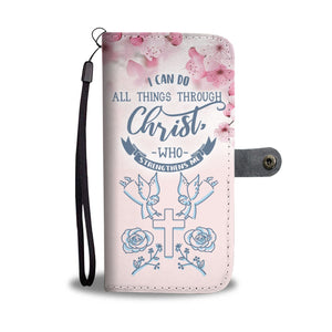 "All Things" Christian Wallet Phone Case