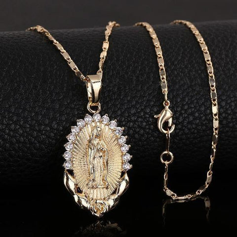 Image of Revelation Virgin Mary Pendant Necklace