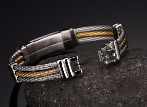 Image of Deluxe Cross'd Wires Bracelet