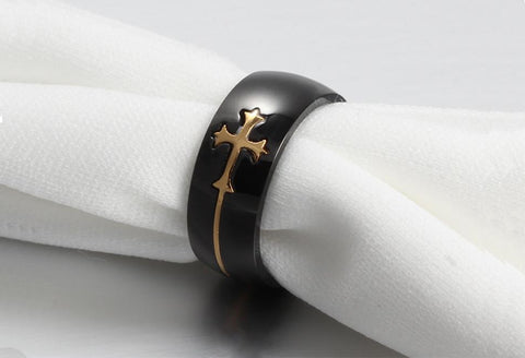 Saviour Holy Cross Stainless Steel Band