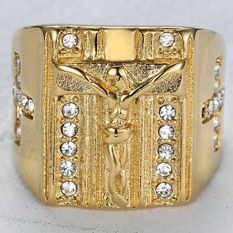Image of Sacrifice Christian Cross Ring