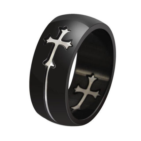 Image of Saviour Holy Cross Stainless Steel Band