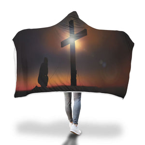 "Dawn of Man" Christian Hooded Blanket