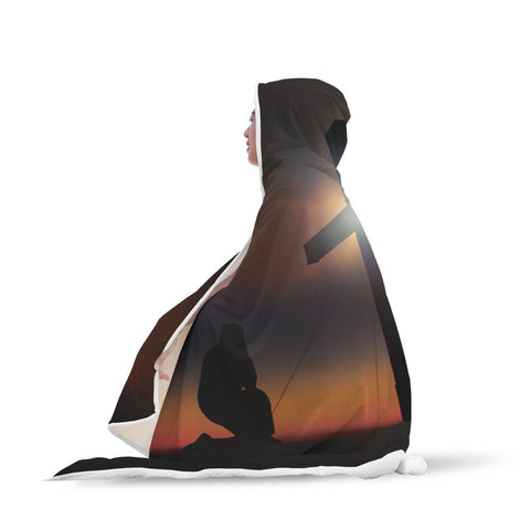 Image of "Dawn of Man" Christian Hooded Blanket