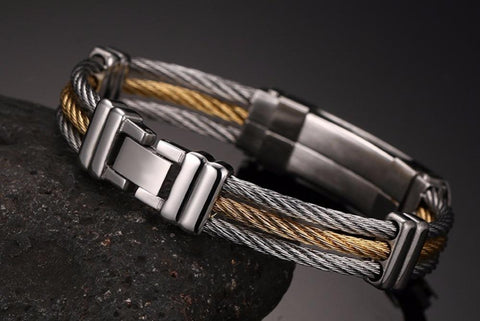 Image of Deluxe Cross'd Wires Bracelet