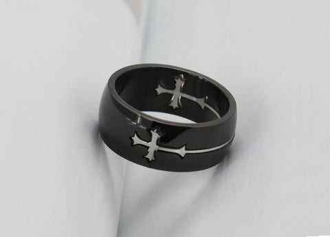 Image of Saviour Holy Cross Stainless Steel Band