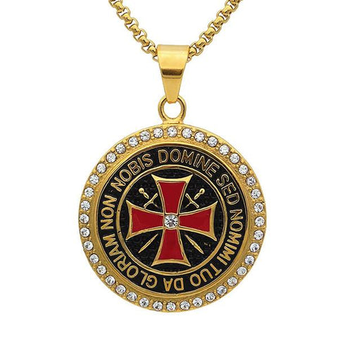 Image of Da Gloriam Knights Templar Pendant Necklace